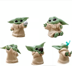 Mini Baby Yoda Figür 6 Adet